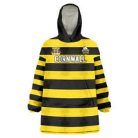Custom Cornwall Rugby Wearable Blanket Hoodie One and All - Wonder Print Shop