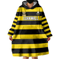 Custom Cornwall Rugby Wearable Blanket Hoodie One and All - Wonder Print Shop