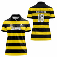 Custom Cornwall Rugby Women Polo Shirt One and All - Wonder Print Shop