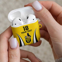 Custom Cornwall Rugby AirPods Case Cornish Chough Go Champion - Wonder Print Shop