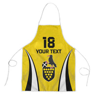 Custom Cornwall Rugby Apron Cornish Chough Go Champion - Wonder Print Shop