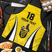 Custom Cornwall Rugby Apron Cornish Chough Go Champion - Wonder Print Shop