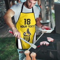 Custom Cornwall Rugby Apron Cornish Chough Go Champion - Wonder Print Shop