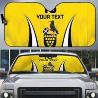Custom Cornwall Rugby Auto Sun Shade Cornish Chough Go Champion - Wonder Print Shop