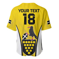 Custom Cornwall Rugby Baseball Jersey Cornish Chough Go Champion - Wonder Print Shop