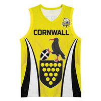 Custom Cornwall Rugby Basketball Jersey Cornish Chough Go Champion - Wonder Print Shop