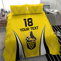 Custom Cornwall Rugby Bedding Set Cornish Chough Go Champion - Wonder Print Shop