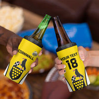 Custom Cornwall Rugby 4 in 1 Can Cooler Tumbler Cornish Chough Go Champion - Wonder Print Shop