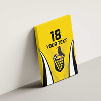 Custom Cornwall Rugby Canvas Wall Art Cornish Chough Go Champion - Wonder Print Shop