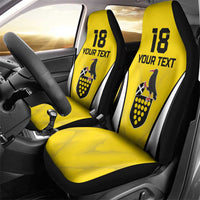 Custom Cornwall Rugby Car Seat Cover Cornish Chough Go Champion - Wonder Print Shop