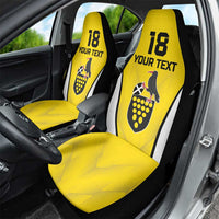 Custom Cornwall Rugby Car Seat Cover Cornish Chough Go Champion - Wonder Print Shop