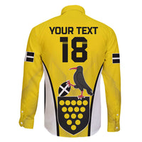 Custom Cornwall Rugby Family Matching Long Sleeve Bodycon Dress and Hawaiian Shirt Cornish Chough Go Champion - Wonder Print Shop