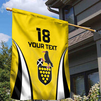 Custom Cornwall Rugby Garden Flag Cornish Chough Go Champion - Wonder Print Shop