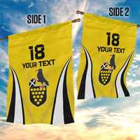 Custom Cornwall Rugby Garden Flag Cornish Chough Go Champion - Wonder Print Shop