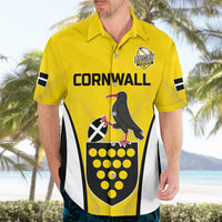 Custom Cornwall Rugby Hawaiian Shirt Cornish Chough Go Champion - Wonder Print Shop