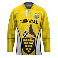 Custom Cornwall Rugby Hockey Jersey Cornish Chough Go Champion - Wonder Print Shop