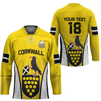 Custom Cornwall Rugby Hockey Jersey Cornish Chough Go Champion - Wonder Print Shop