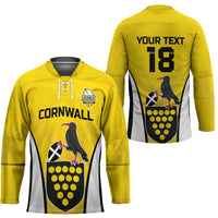 Custom Cornwall Rugby Hockey Jersey Cornish Chough Go Champion - Wonder Print Shop