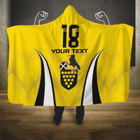 Custom Cornwall Rugby Hooded Blanket Cornish Chough Go Champion - Wonder Print Shop