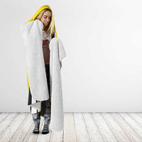 Custom Cornwall Rugby Hooded Blanket Cornish Chough Go Champion - Wonder Print Shop