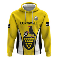 Custom Cornwall Rugby Hoodie Cornish Chough Go Champion - Wonder Print Shop