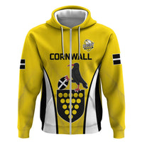 Custom Cornwall Rugby Hoodie Cornish Chough Go Champion - Wonder Print Shop