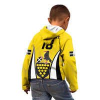 Custom Cornwall Rugby Kid Hoodie Cornish Chough Go Champion - Wonder Print Shop