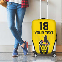 Custom Cornwall Rugby Luggage Cover Cornish Chough Go Champion - Wonder Print Shop