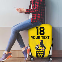 Custom Cornwall Rugby Luggage Cover Cornish Chough Go Champion - Wonder Print Shop