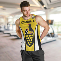 Custom Cornwall Rugby Men Tank Top Cornish Chough Go Champion - Wonder Print Shop
