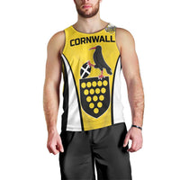 Custom Cornwall Rugby Men Tank Top Cornish Chough Go Champion - Wonder Print Shop