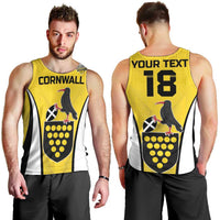 Custom Cornwall Rugby Men Tank Top Cornish Chough Go Champion - Wonder Print Shop