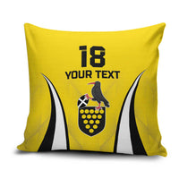 Custom Cornwall Rugby Pillow Cover Cornish Chough Go Champion - Wonder Print Shop