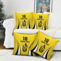 Custom Cornwall Rugby Pillow Cover Cornish Chough Go Champion - Wonder Print Shop