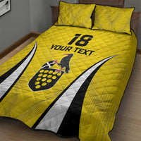 Custom Cornwall Rugby Quilt Bed Set Cornish Chough Go Champion - Wonder Print Shop