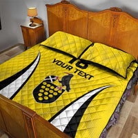 Custom Cornwall Rugby Quilt Bed Set Cornish Chough Go Champion - Wonder Print Shop