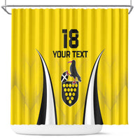 Custom Cornwall Rugby Shower Curtain Cornish Chough Go Champion - Wonder Print Shop