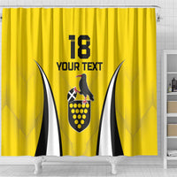 Custom Cornwall Rugby Shower Curtain Cornish Chough Go Champion - Wonder Print Shop