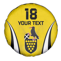 Custom Cornwall Rugby Spare Tire Cover Cornish Chough Go Champion - Wonder Print Shop