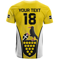 Custom Cornwall Rugby T Shirt Cornish Chough Go Champion - Wonder Print Shop