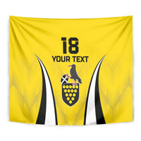 Custom Cornwall Rugby Tapestry Cornish Chough Go Champion - Wonder Print Shop