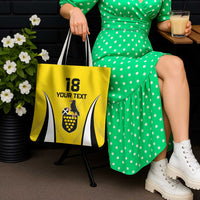 Custom Cornwall Rugby Tote Bag Cornish Chough Go Champion - Wonder Print Shop