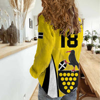 Custom Cornwall Rugby Women Casual Shirt Cornish Chough Go Champion - Wonder Print Shop