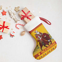 Personalized Spain Christmas Stocking Santa Riding Red Bull Feliz Navidad - Wonder Print Shop