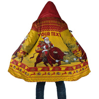 Personalized Spain Christmas Cloak Santa Riding Red Bull Feliz Navidad - Wonder Print Shop