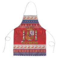 Spain Coat Of Arms Christmas Apron Feliz Navidad - Wonder Print Shop