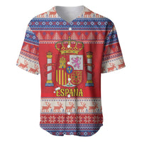 Spain Coat Of Arms Christmas Baseball Jersey Feliz Navidad - Wonder Print Shop