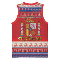 Spain Coat Of Arms Christmas Basketball Jersey Feliz Navidad - Wonder Print Shop