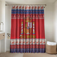 Spain Coat Of Arms Christmas Bathroom Set Feliz Navidad - Wonder Print Shop