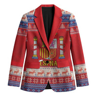Spain Coat Of Arms Christmas Blazer Feliz Navidad - Wonder Print Shop